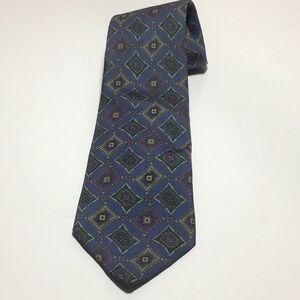 Vintage Fendi Blue Italian Silk Necktie Ge…